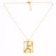 Gold Plated Brass Cricket Pendant Necklace Sports Accessory Gift for Cricketers Coaches and Fans